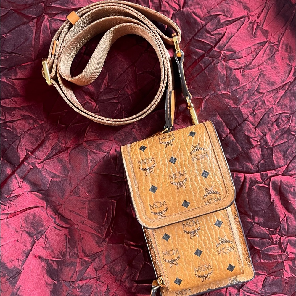 MCM Tan Crossbody Bag